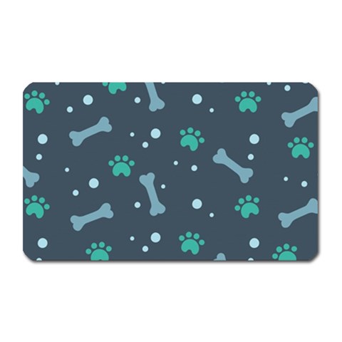 Bons Foot Prints Pattern Background Magnet (Rectangular) from ArtsNow.com Front