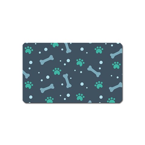 Bons Foot Prints Pattern Background Magnet (Name Card) from ArtsNow.com Front