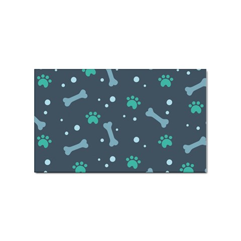 Bons Foot Prints Pattern Background Sticker Rectangular (100 pack) from ArtsNow.com Front