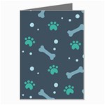 Bons Foot Prints Pattern Background Greeting Card