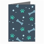 Bons Foot Prints Pattern Background Greeting Cards (Pkg of 8)