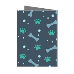 Bons Foot Prints Pattern Background Mini Greeting Cards (Pkg of 8) from ArtsNow.com Left