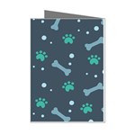 Bons Foot Prints Pattern Background Mini Greeting Cards (Pkg of 8)