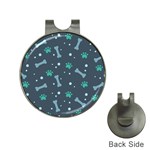 Bons Foot Prints Pattern Background Hat Clips with Golf Markers
