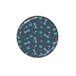 Bons Foot Prints Pattern Background Hat Clip Ball Marker