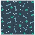 Bons Foot Prints Pattern Background Canvas 12  x 12 