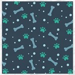 Bons Foot Prints Pattern Background Canvas 16  x 16 