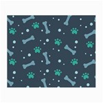 Bons Foot Prints Pattern Background Small Glasses Cloth (2 Sides)