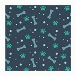 Bons Foot Prints Pattern Background Medium Glasses Cloth