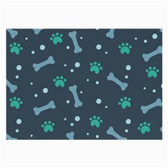 Bons Foot Prints Pattern Background Large Glasses Cloth (2 Sides) from ArtsNow.com Back