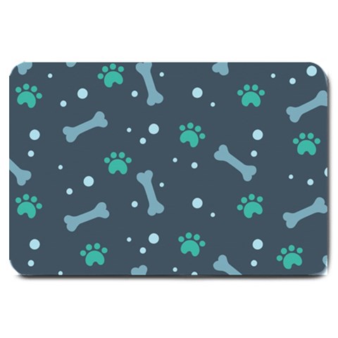 Bons Foot Prints Pattern Background Large Doormat from ArtsNow.com 30 x20  Door Mat