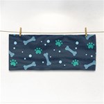 Bons Foot Prints Pattern Background Hand Towel