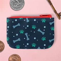 Bons Foot Prints Pattern Background Mini Coin Purse from ArtsNow.com Back