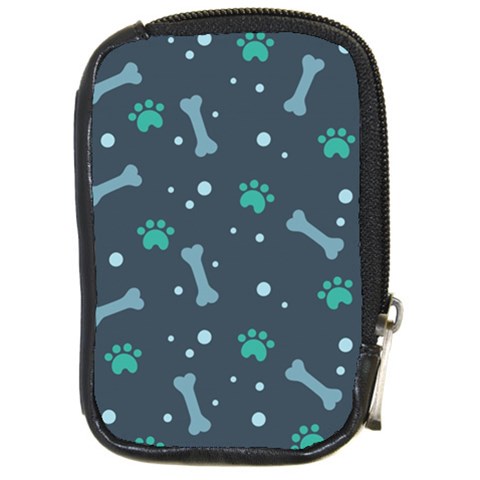 Bons Foot Prints Pattern Background Compact Camera Leather Case from ArtsNow.com Front