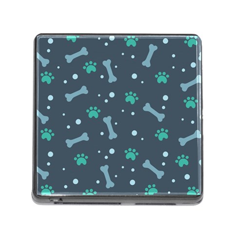 Bons Foot Prints Pattern Background Memory Card Reader (Square 5 Slot) from ArtsNow.com Front