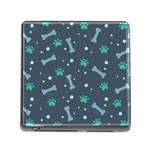 Bons Foot Prints Pattern Background Memory Card Reader (Square 5 Slot)