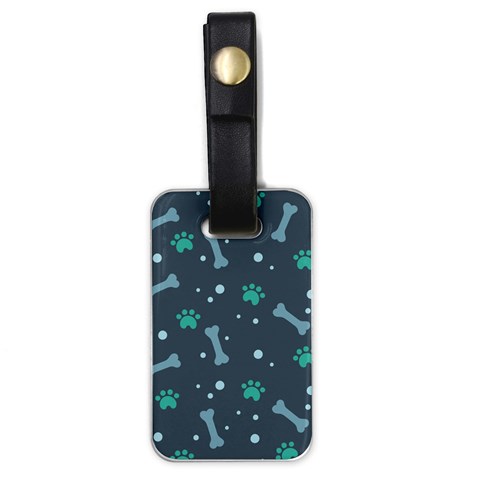 Bons Foot Prints Pattern Background Luggage Tag (one side) from ArtsNow.com Front