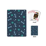 Bons Foot Prints Pattern Background Playing Cards Single Design (Mini)