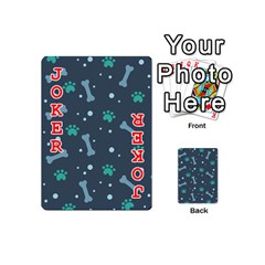 Bons Foot Prints Pattern Background Playing Cards 54 Designs (Mini) from ArtsNow.com Front - Joker2