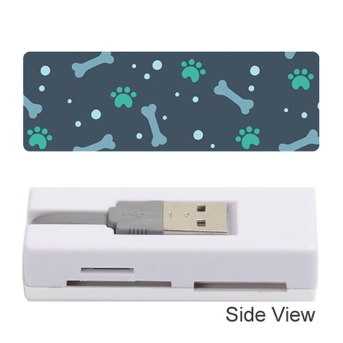 Bons Foot Prints Pattern Background Memory Card Reader (Stick) from ArtsNow.com Front