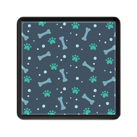 Bons Foot Prints Pattern Background Memory Card Reader (Square) from ArtsNow.com Front