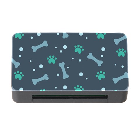 Bons Foot Prints Pattern Background Memory Card Reader with CF from ArtsNow.com Front