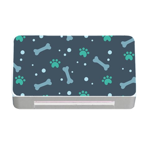 Bons Foot Prints Pattern Background Memory Card Reader with CF from ArtsNow.com Front