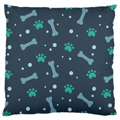 Bons Foot Prints Pattern Background Large Cushion Case (Two Sides) from ArtsNow.com Back