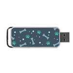 Bons Foot Prints Pattern Background Portable USB Flash (One Side)
