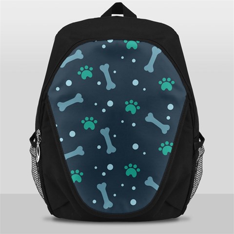 Bons Foot Prints Pattern Background Backpack Bag from ArtsNow.com Front