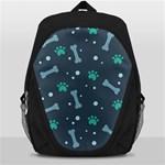 Bons Foot Prints Pattern Background Backpack Bag