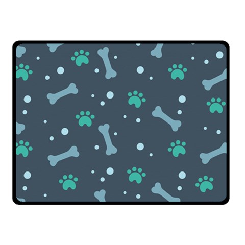 Bons Foot Prints Pattern Background Two Sides Fleece Blanket (Small) from ArtsNow.com 45 x34  Blanket Front