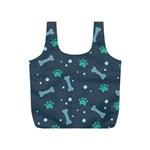 Bons Foot Prints Pattern Background Full Print Recycle Bag (S)