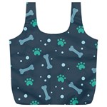 Bons Foot Prints Pattern Background Full Print Recycle Bag (XL)