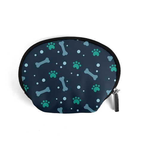 Bons Foot Prints Pattern Background Accessory Pouch (Small) from ArtsNow.com Front