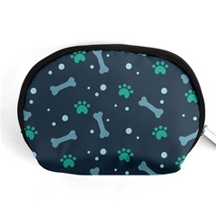 Bons Foot Prints Pattern Background Accessory Pouch (Medium) from ArtsNow.com Front