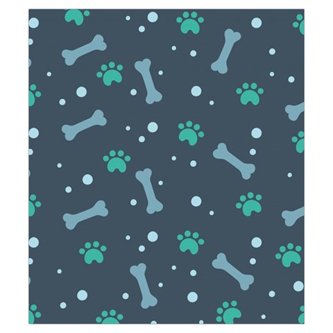 Bons Foot Prints Pattern Background Drawstring Pouch (Small) from ArtsNow.com Front