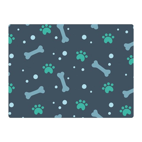 Bons Foot Prints Pattern Background Two Sides Premium Plush Fleece Blanket (Mini) from ArtsNow.com 35 x27  Blanket Front