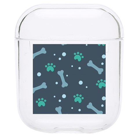 Bons Foot Prints Pattern Background Hard PC AirPods 1/2 Case from ArtsNow.com Front
