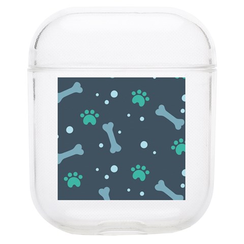 Bons Foot Prints Pattern Background Soft TPU AirPods 1/2 Case from ArtsNow.com Front