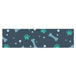 Bons Foot Prints Pattern Background Oblong Satin Scarf (16  x 60 )