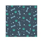 Bons Foot Prints Pattern Background Square Satin Scarf (30  x 30 )