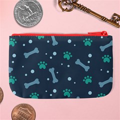 Bons Foot Prints Pattern Background Large Coin Purse from ArtsNow.com Back