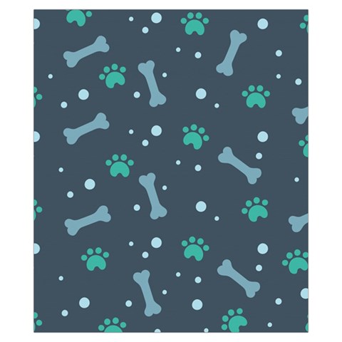 Bons Foot Prints Pattern Background Drawstring Pouch (XS) from ArtsNow.com Front