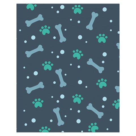 Bons Foot Prints Pattern Background Drawstring Pouch (XL) from ArtsNow.com Front
