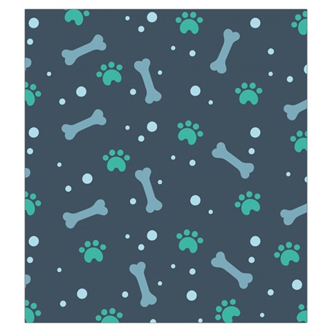 Bons Foot Prints Pattern Background Drawstring Pouch (2XL) from ArtsNow.com Front