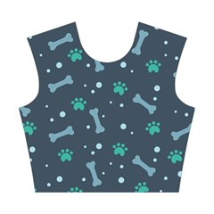 Bons Foot Prints Pattern Background Cotton Crop Top from ArtsNow.com Front