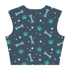 Bons Foot Prints Pattern Background Cotton Crop Top from ArtsNow.com Back