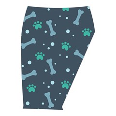Bons Foot Prints Pattern Background Midi Wrap Pencil Skirt from ArtsNow.com  Front Right 
