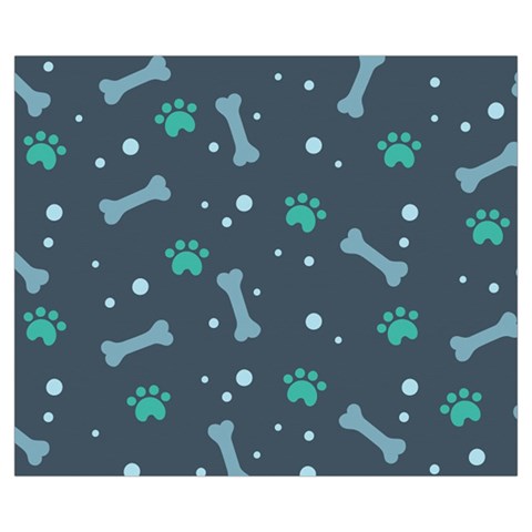 Bons Foot Prints Pattern Background Zipper Medium Tote Bag from ArtsNow.com Front